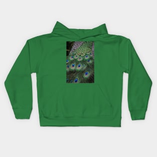 Javan Green Peafowl Kids Hoodie